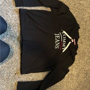 Tommy Hilfiger Black Long Sleeve Crop Top